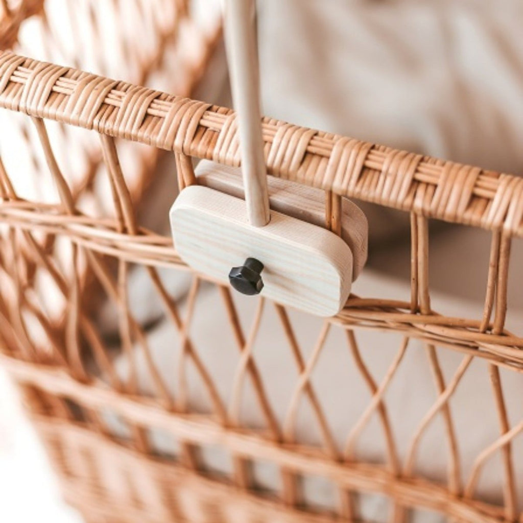 Wooden Cot Mobile Holder - Solid Ash, Unpainted - 81 cm - Tiny Tugz™