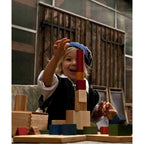 Wooden Blocks in a Box – Warm Colors, 54 Pieces