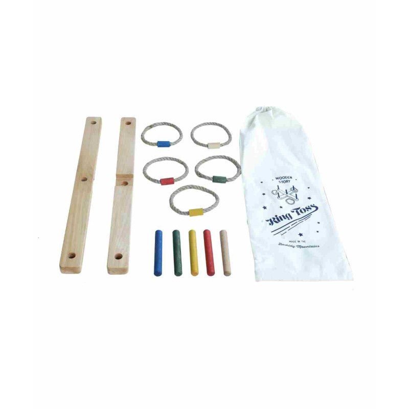 Wooden Ring Toss Game (Colourful) - Tiny Tugz™