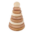 Wooden Round Pyramid - Natural