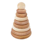 Wooden Round Pyramid - Natural
