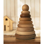 Wooden Round Pyramid - Natural