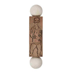 Commedia Dell'Arte Wooden Spinning Puzzle - Natural