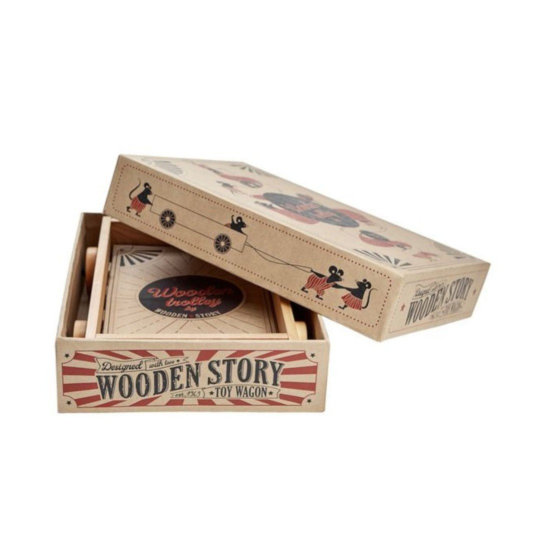 Wooden Story Wooden Wagon - Tiny Tugz™