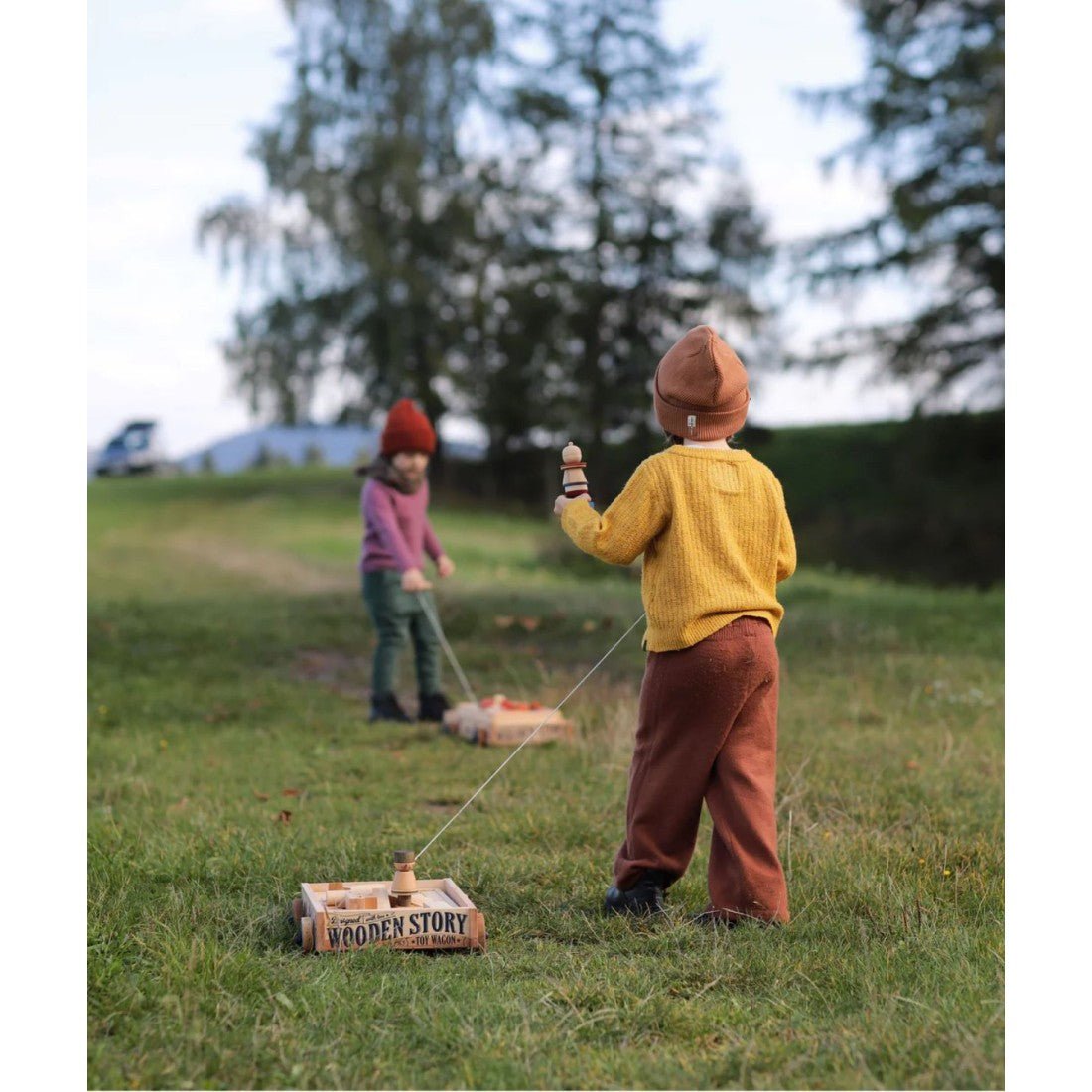 Wooden Story Wooden Wagon - Tiny Tugz™