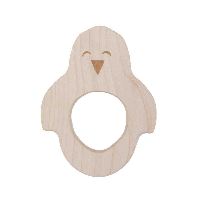 Wooden Teether for Babies (Penguin) - Tiny Tugz™