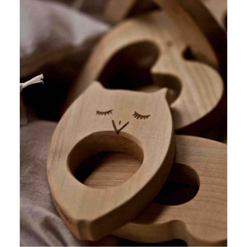 Wooden Teether for Babies (Penguin) - Tiny Tugz™