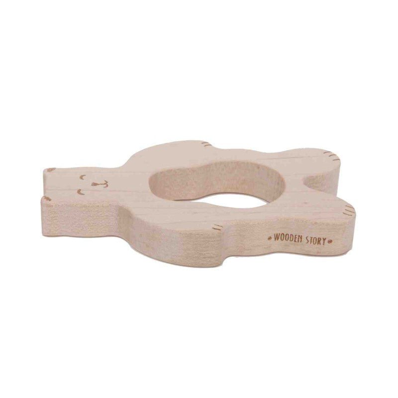 Wooden Teether for Babies (Teddy) - Tiny Tugz™