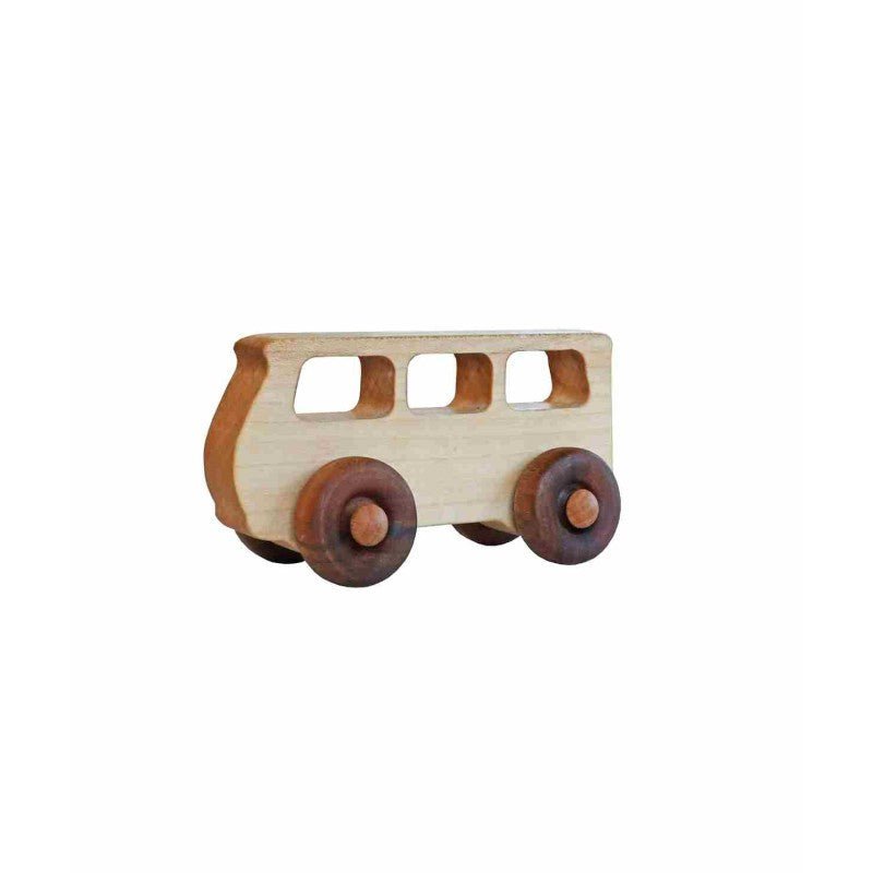 Wooden Toy Bus – Montessori Eco-Friendly Classic - Tiny Tugz™