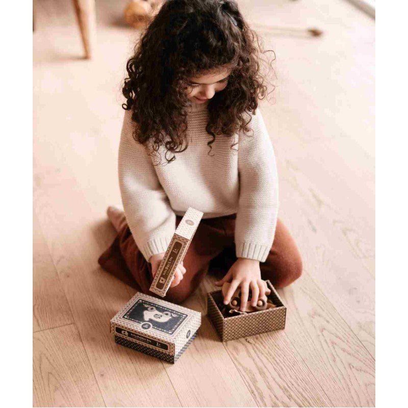 Wooden Toy on Wheels - Rabbit