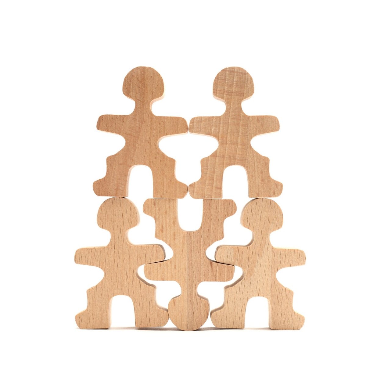 Wooden Toy - Stacking Figures / Acrobats - Montessori Open-Ended Toy - Tiny Tugz™