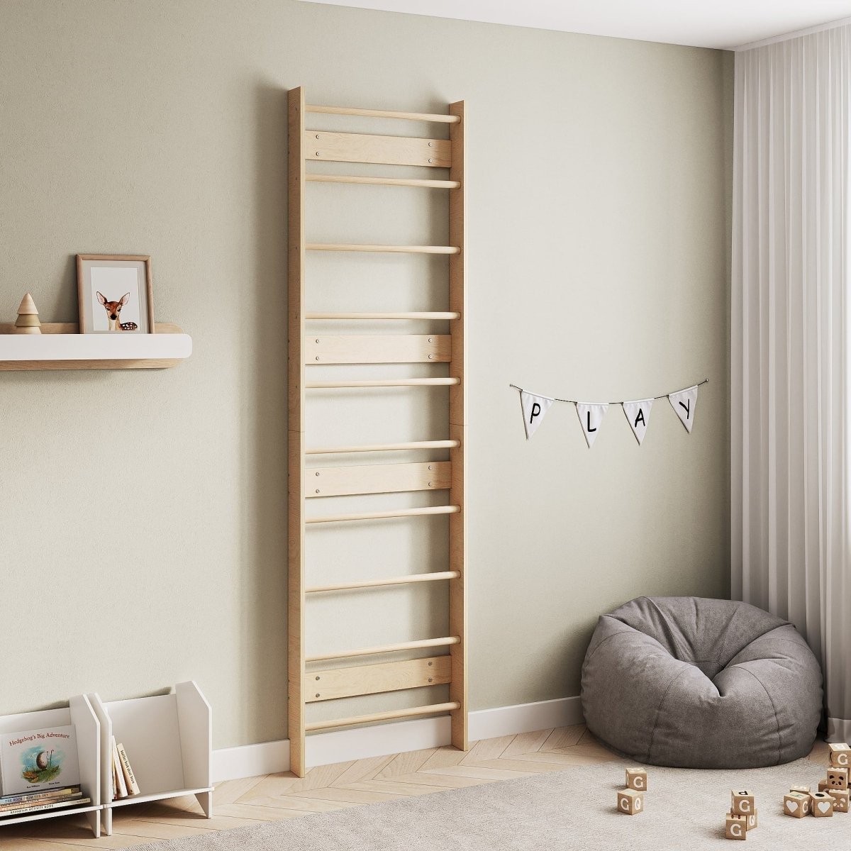 Wooden Wall Bars – EVERGYM Modular Climbing System Base - Tiny Tugz™
