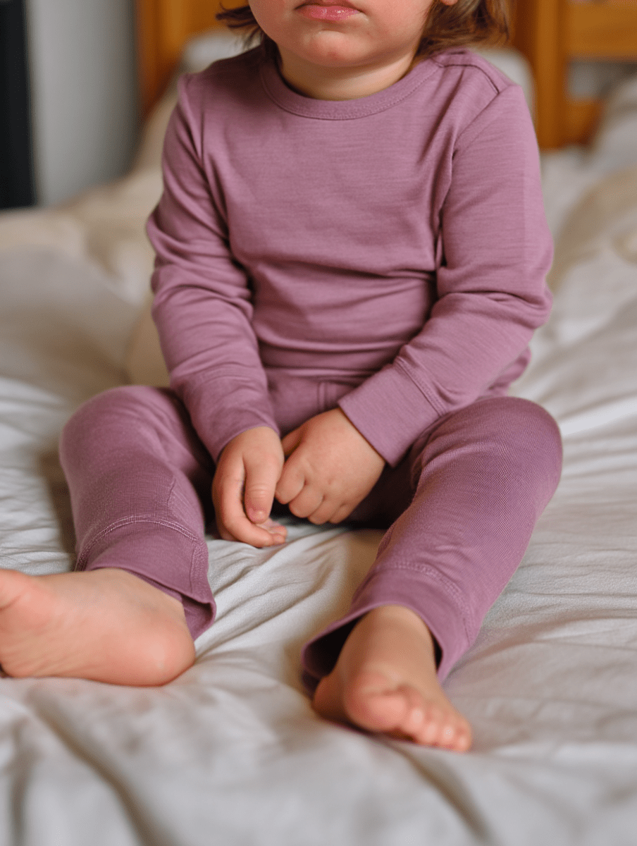 Wool Baby & Children's Sweater - Merino Wool - Lavender Mist - Tiny Tugz™