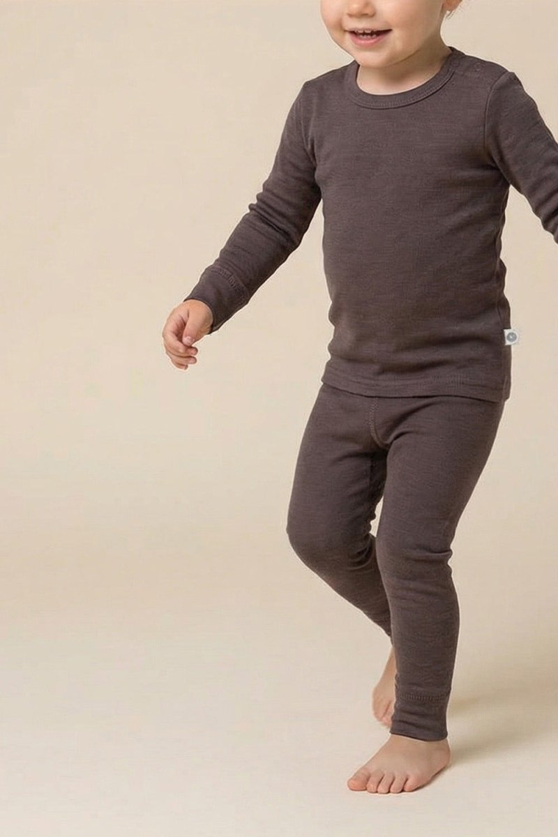 Wool Baby & Children's Sweater - Merino Wool - Peppercorn - Tiny Tugz™