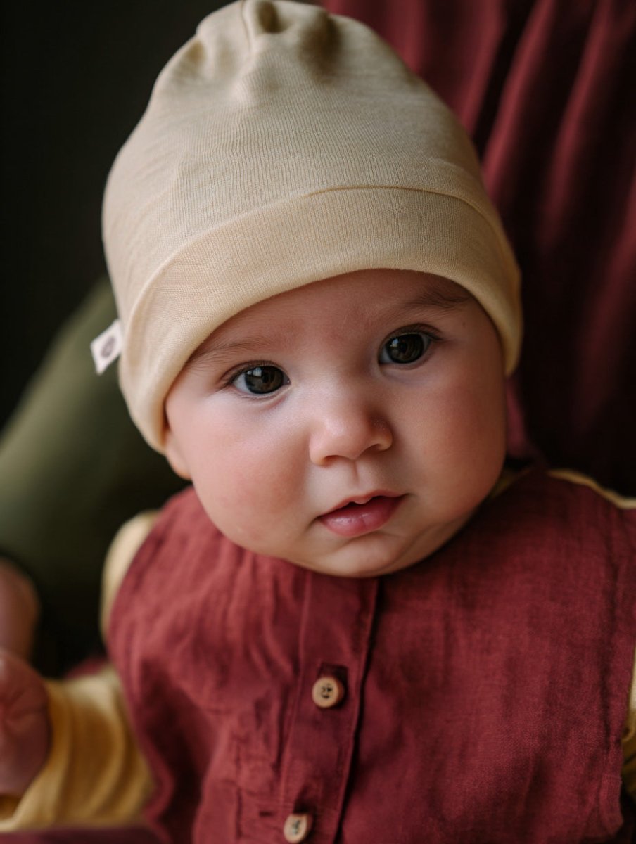 Wool Baby Hat - Merino Wool - Natural - Tiny Tugz™