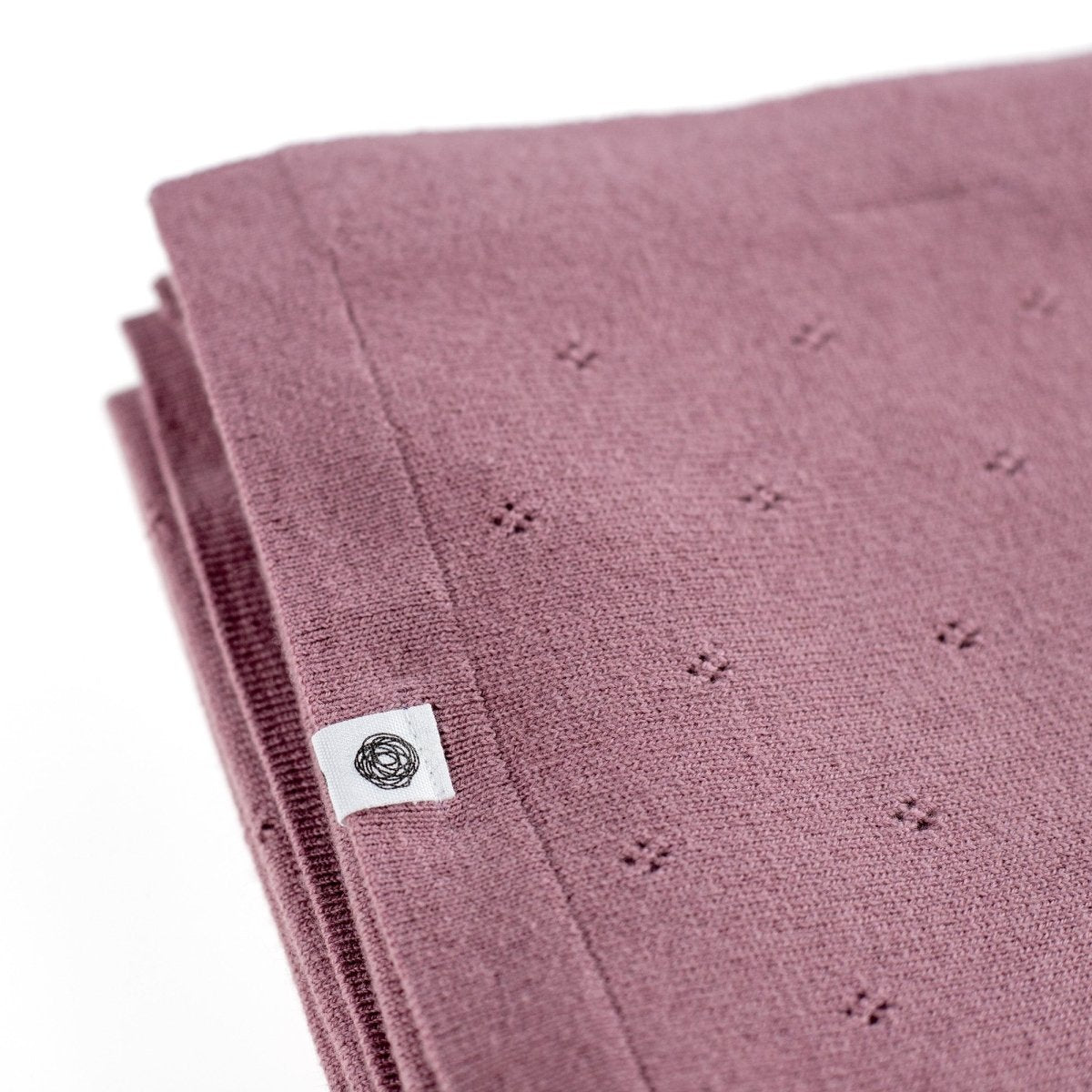 Wool Baby/Children's Blanket / Swaddle Blanket - Pointelle Knit - Merino Wool - Haze - Tiny Tugz™
