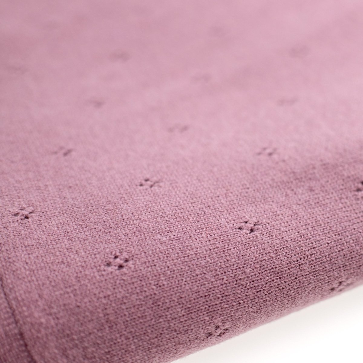 Wool Baby/Children's Blanket / Swaddle Blanket - Pointelle Knit - Merino Wool - Haze - Tiny Tugz™