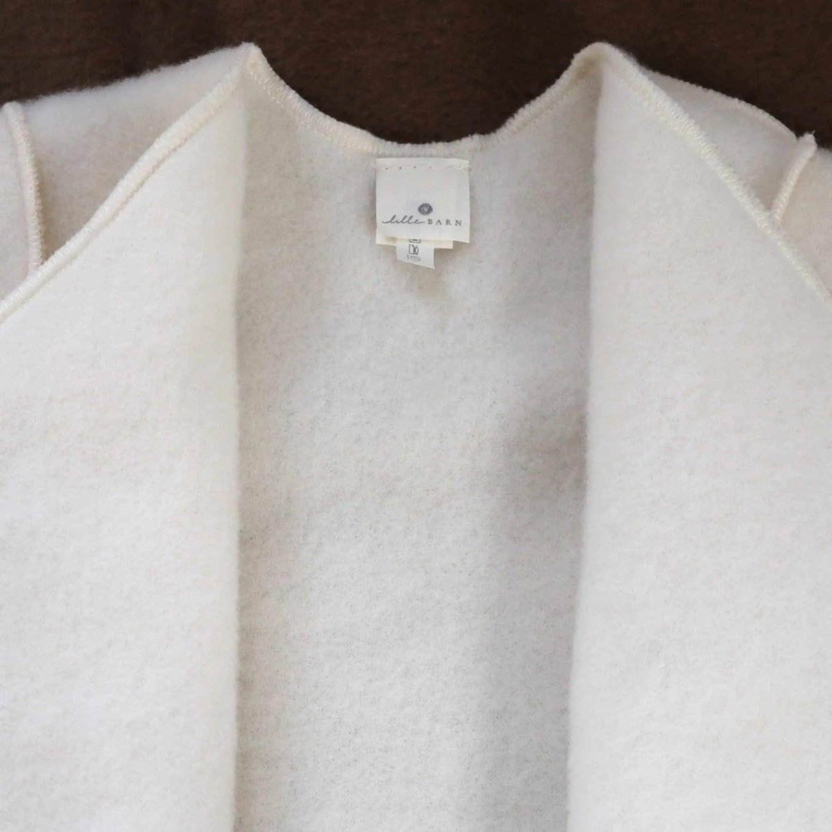 Wool Baby/Newborn Cardigan - Merino Wool Fleece - Natural - Tiny Tugz™