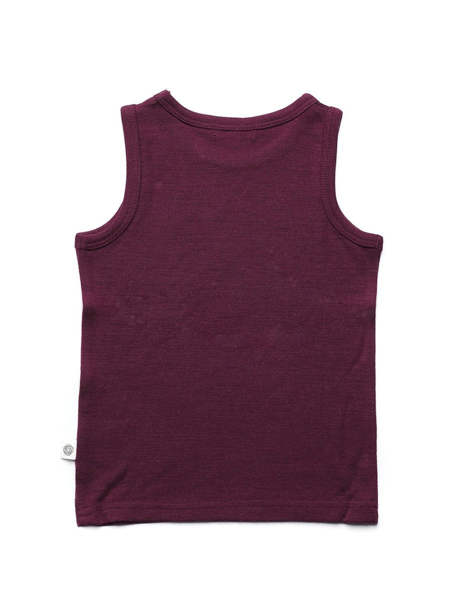 Wool Children's Shirt - Merino Wool - Fig - Tiny Tugz™