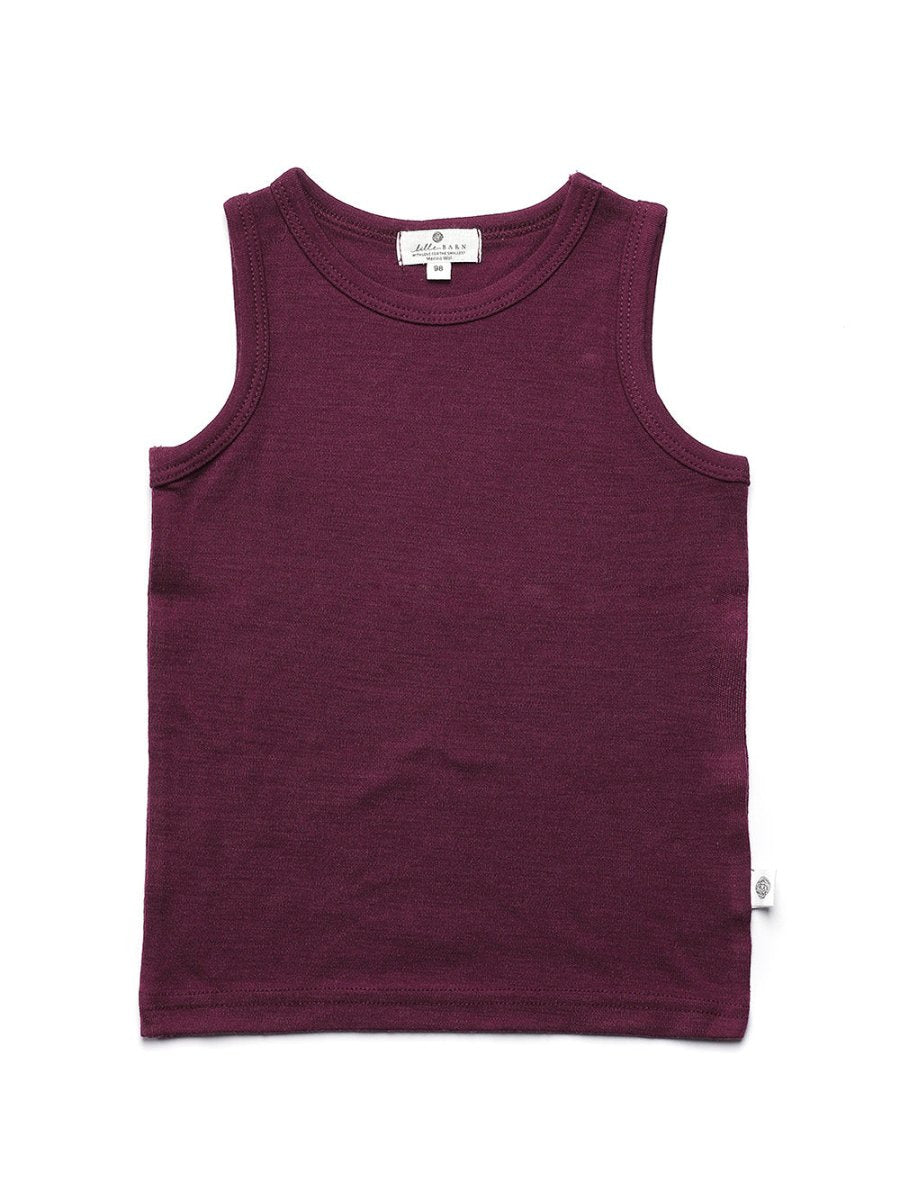 Wool Children's Shirt - Merino Wool - Fig - Tiny Tugz™