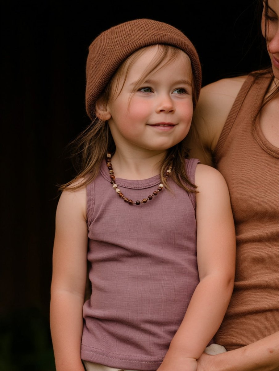 Wool Children's Shirt - Merino Wool - Grape Shake - Tiny Tugz™
