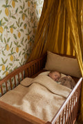 Wool Cot Blanket 93x135cm - Merino Wool - Almond - Tiny Tugz™