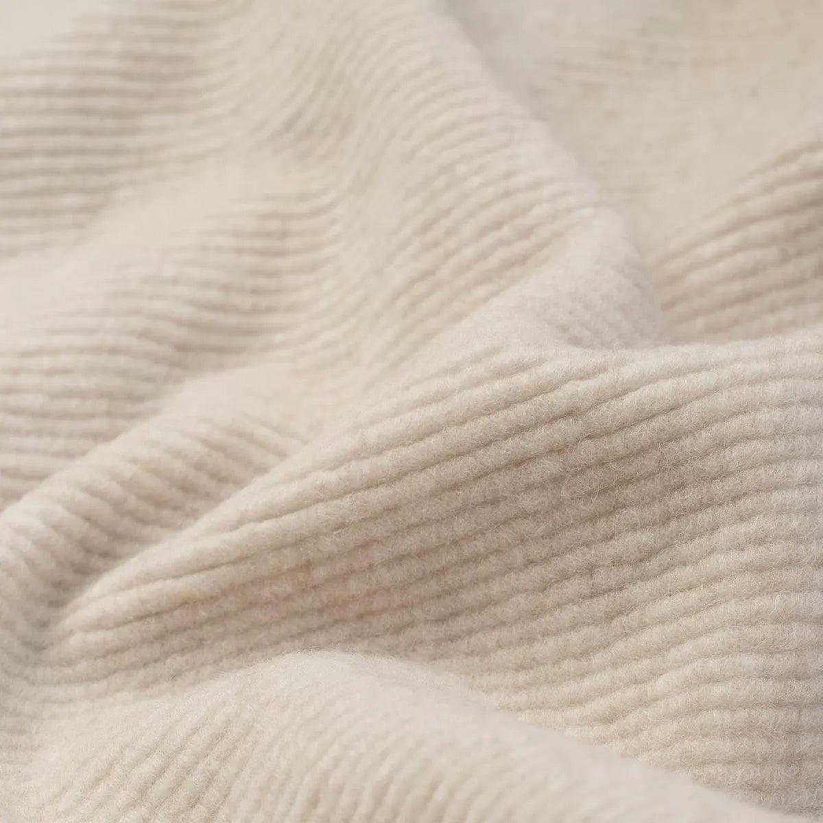 Wool Cot Underlay, Ribbed - Merino Wool - 60x120cm - Tiny Tugz™