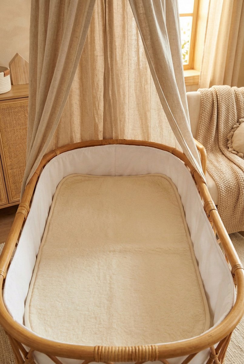 Wool Cradle Underlay Natural - Merino Wool - 40x80cm - Tiny Tugz™