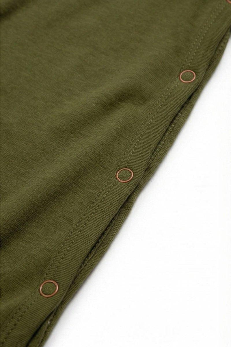 Wool Romper / Crawl Suit - Merino Wool - Fir Green - Tiny Tugz™