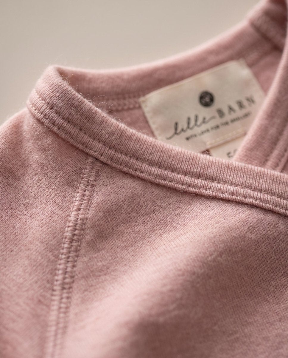 Wool Romper / Crawl Suit - Merino Wool - Misty Rose - Tiny Tugz™