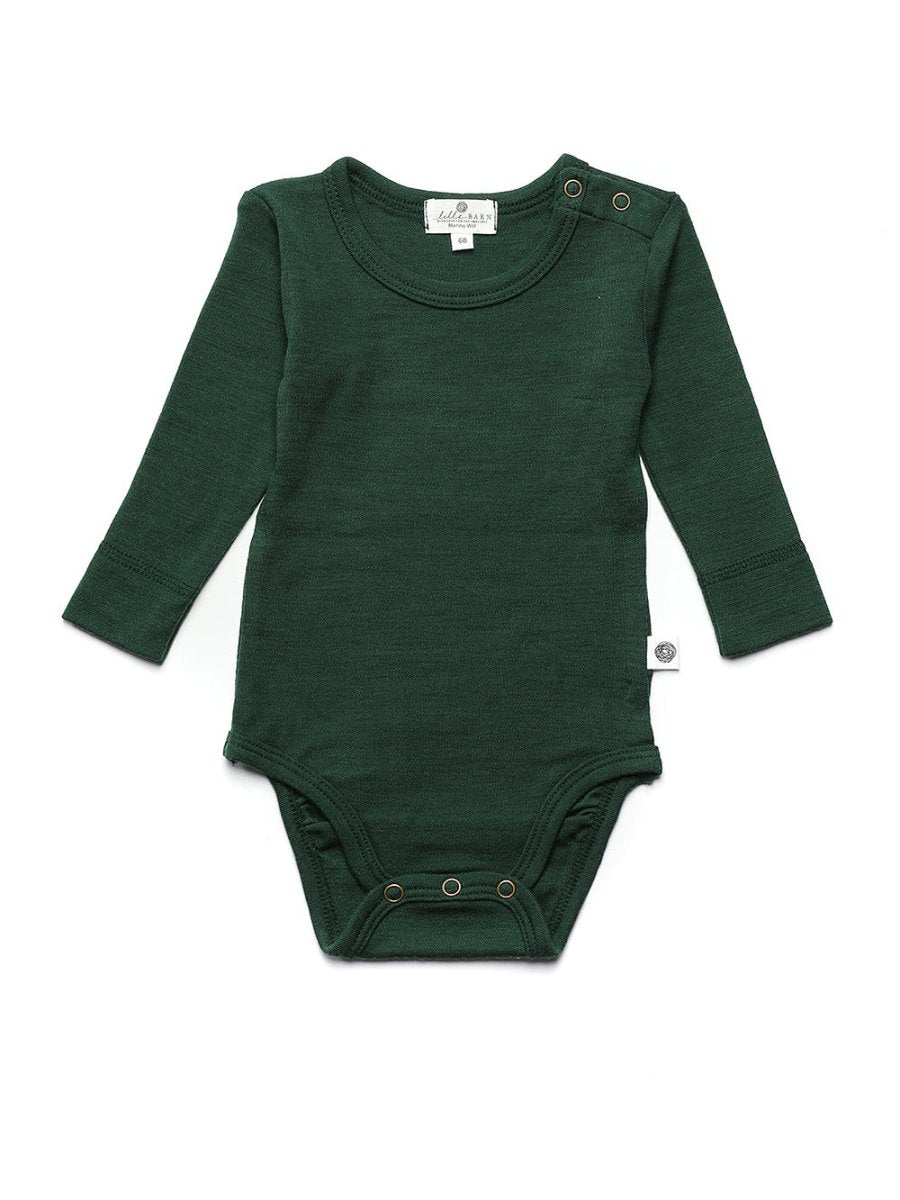 Wool Romper, Long Sleeve - Merino Wool - Mountain View - Tiny Tugz™
