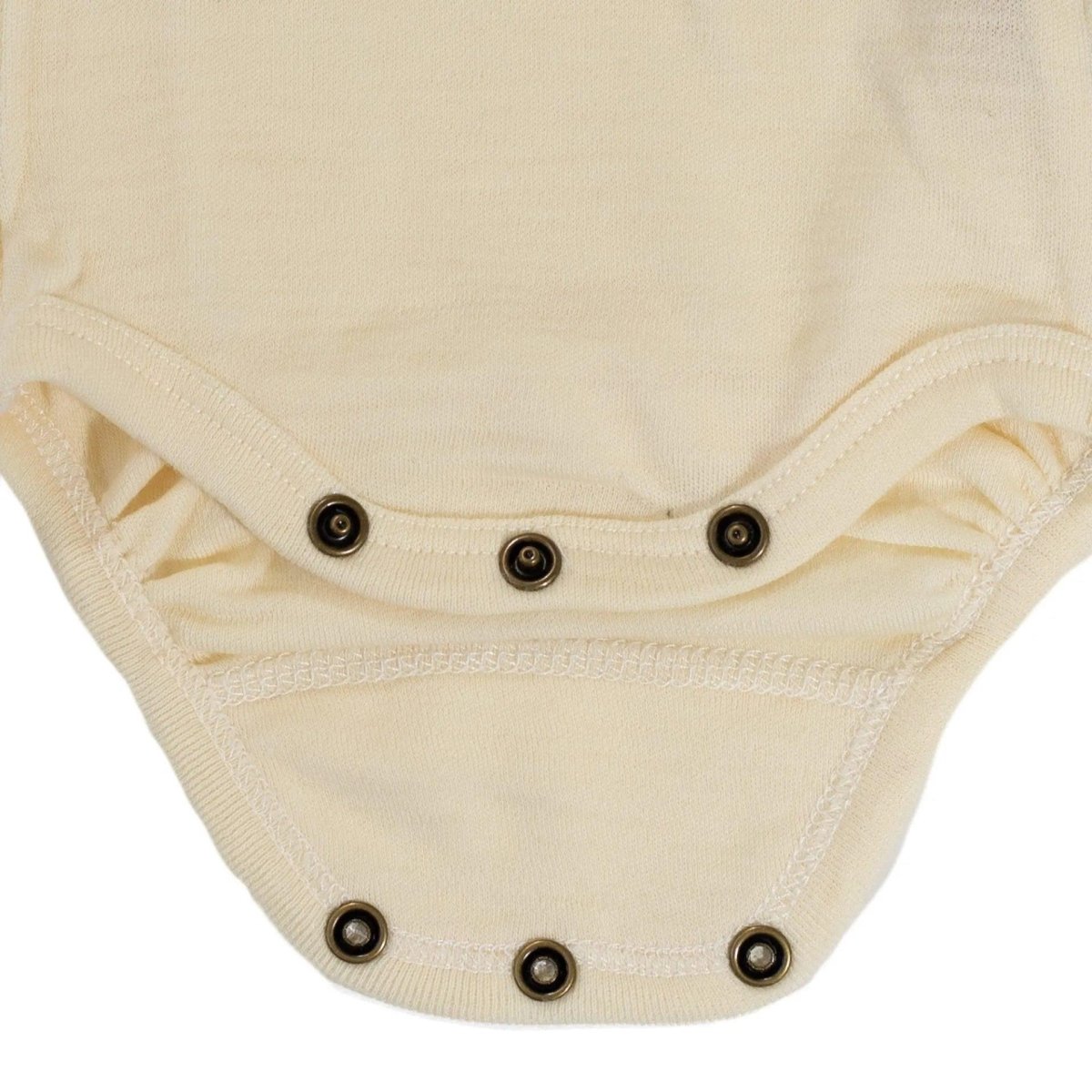 Wool Romper, Long Sleeve - Merino Wool - Natural - Tiny Tugz™