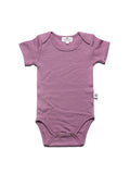 Wool Romper, Short Sleeve - Merino Wool - Lavender Mist - Tiny Tugz™