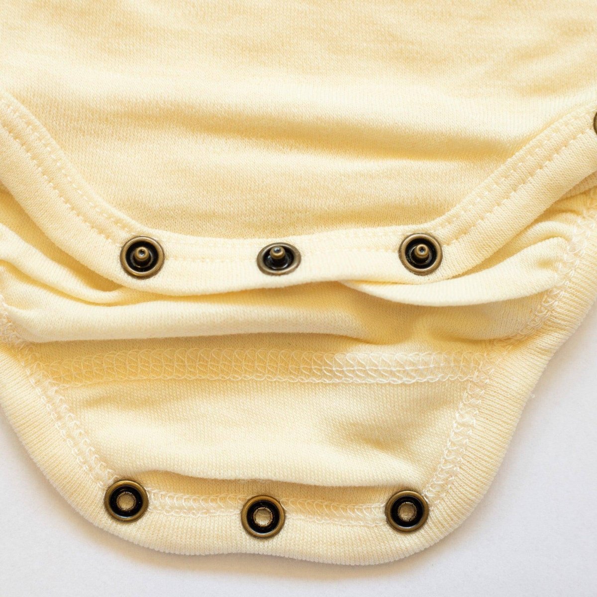 Wool Wrap Romper, Short Sleeve - Merino Wool - Natural - Tiny Tugz™