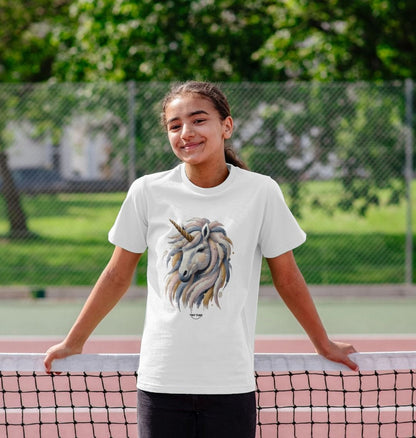 Organic Cotton Kids’ T-Shirt – Canvas Unicorn Print