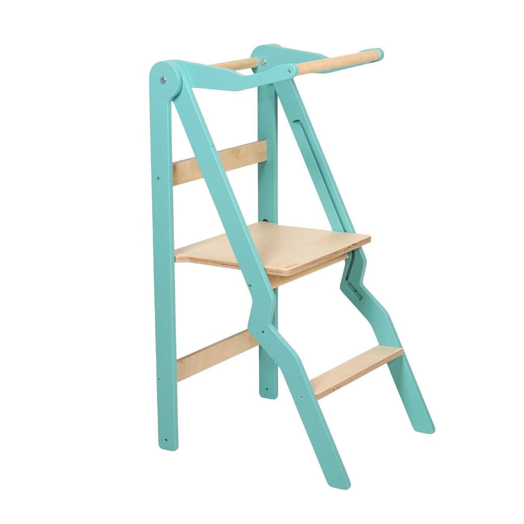 ZigZag™ Foldable Montessori Kitchen Tower for Toddlers (18M–6Y) - Tiny Tugz™